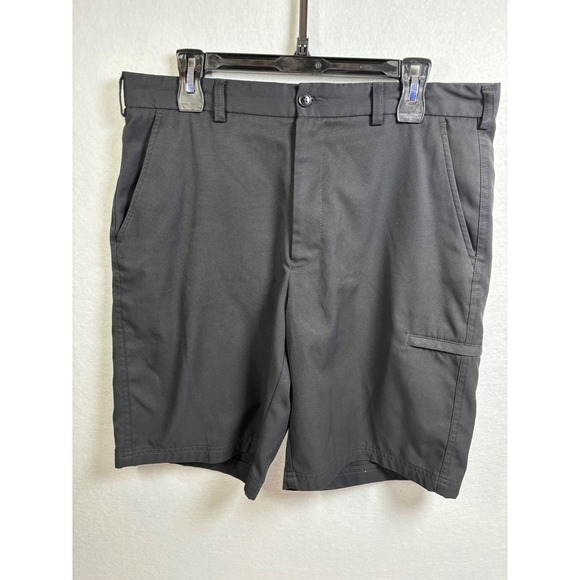 Pebble Beach Other - Pebble Beach Dry-Luxe Performance Mens Black Golf Shorts Size 34 Flat Front Tech